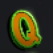 Simbol Q v maski